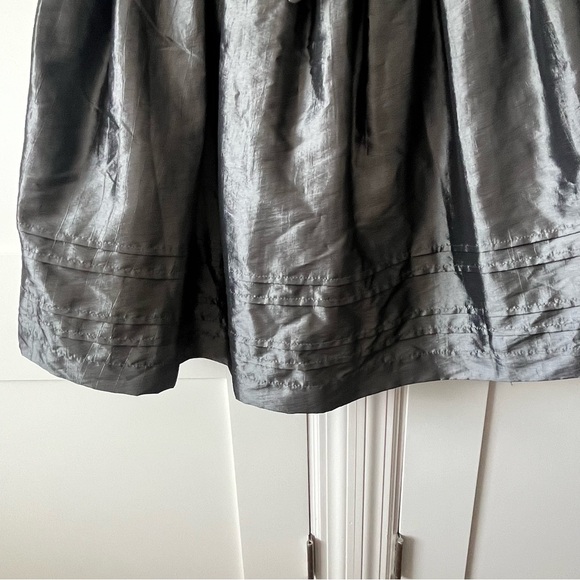 Boutique France Tulle Lined Tie Waist Bell Skirt Gray Sz 16 - Picture 7 of 16